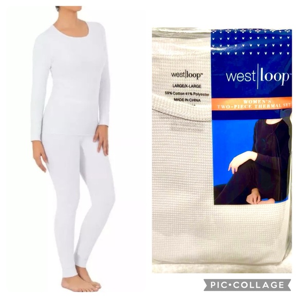 west loop Other - NWT WEST LOOP WHITE THERMAL SET SIZE L/XL!!!